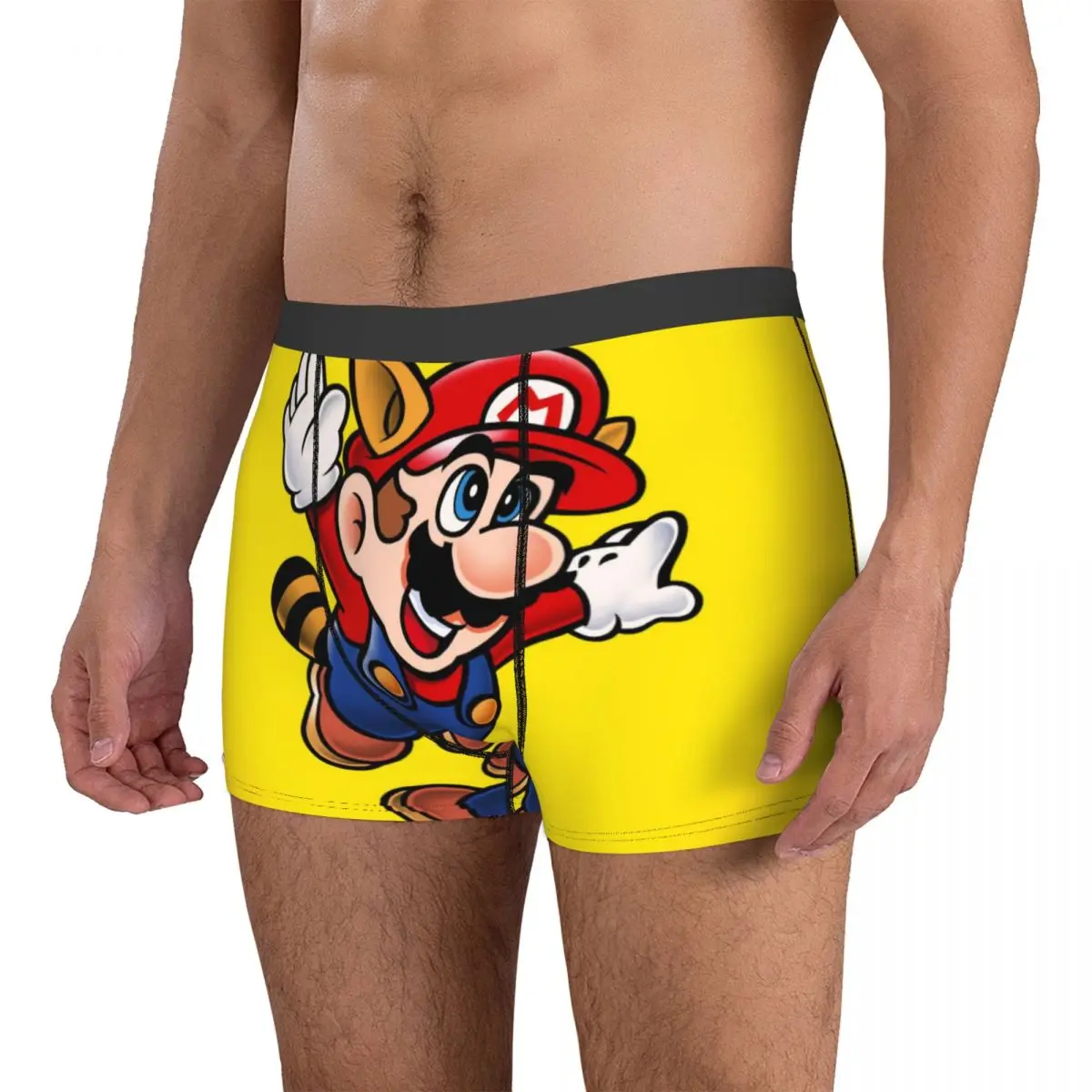 Boxer Underpants Shorts Super-Mario 3 Panties Men Breathable Underwear for Homme Man Boyfriend Gifts