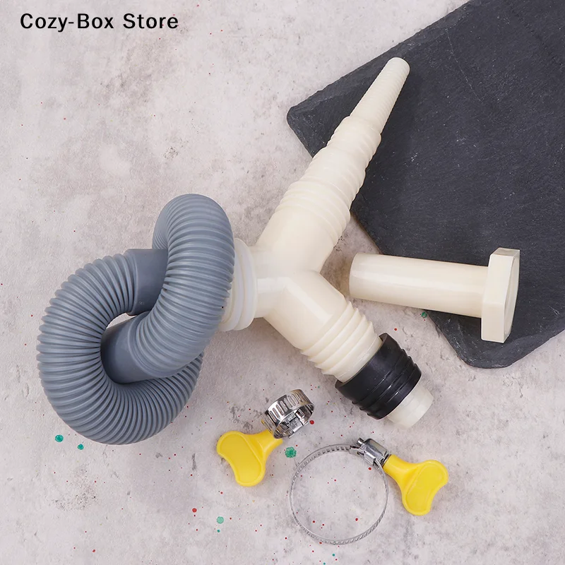 [ZY]1Set For Washing Machine Drainage Tee Adapter With Extended Drainage Hose Drainage Pipe Fitting Dryer Drain[ZY]
