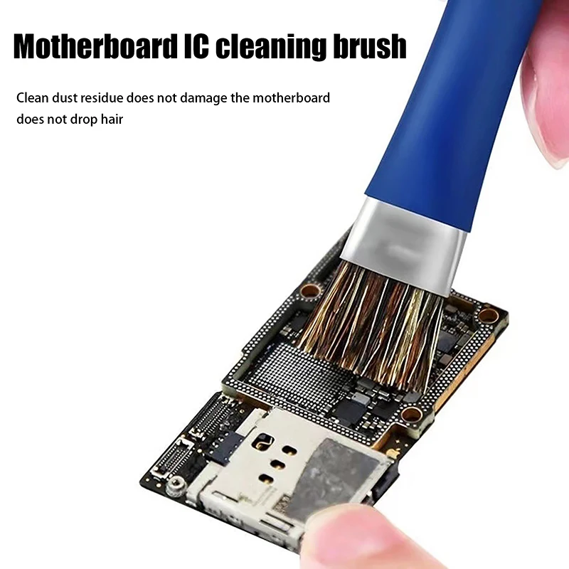 Double Headed Safe Clean Brush para telefones celulares, Placa de Circuito Motherboard, PCB Welding Pad, Escova Stiff, Oil Flux Clean Tools