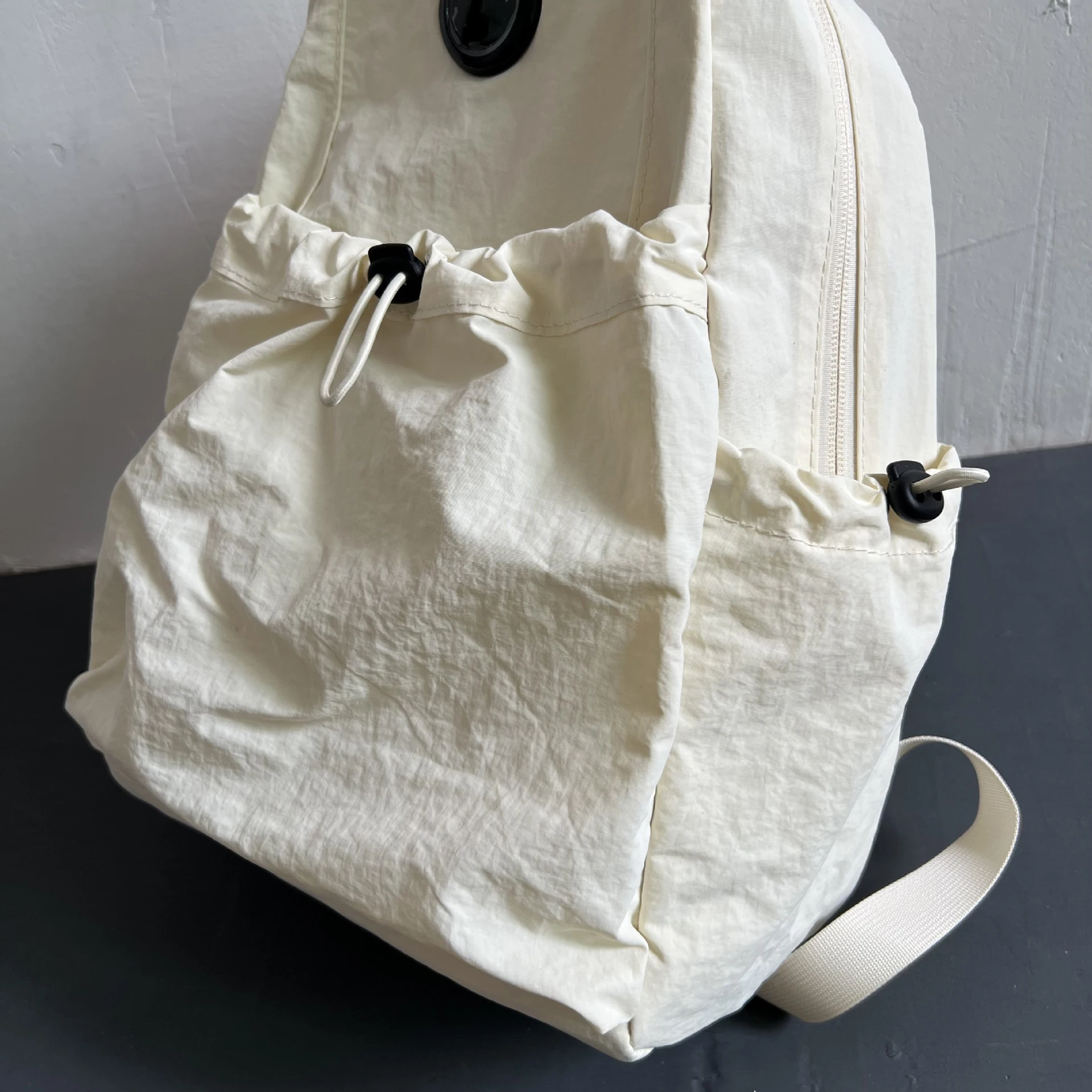 Large Capacity Backpack for College Student, Nylon, Lightweight, Casual, Academic, Solid Color