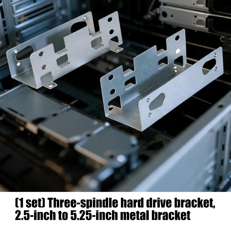 2.5 to 5.25 Hard Drive Bay Conversion Bracket for Desktop Internal SSD HDD Use