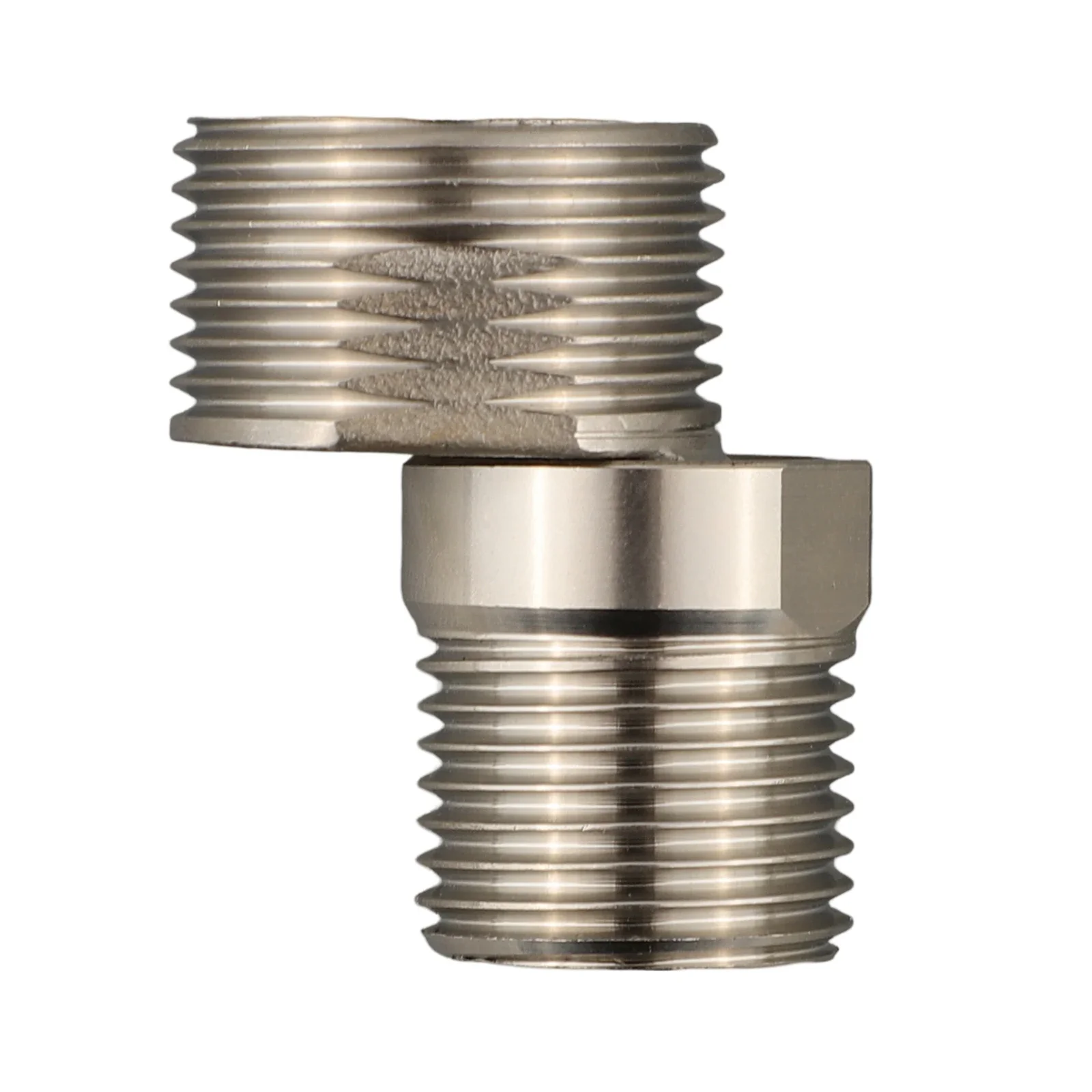 Silver Adjustable Angle Convenient Installation Eccentric Screw Corner Installation Tap Adapter Usage Adjustable