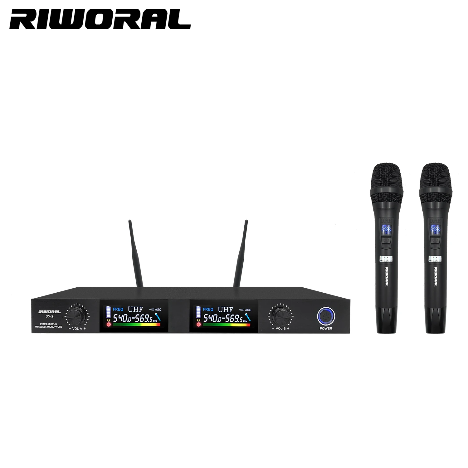 

DX2 High Quality Professional 1for 2 Wireless Condenser Microphone for Karaoke