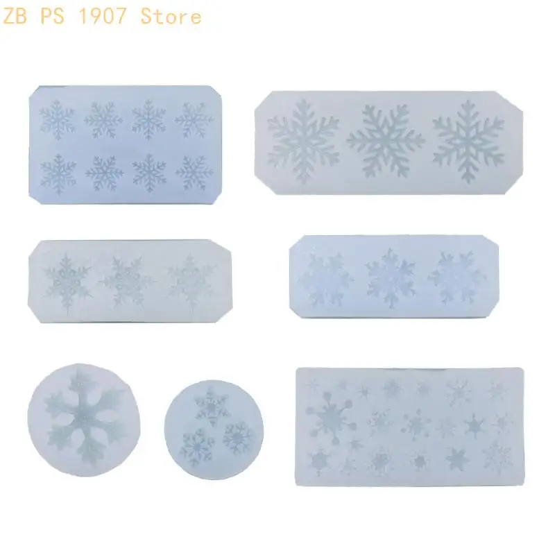 

Snowflake Baking Mold Silicone Christmas Cake Decoration Baking Accessories 55KA