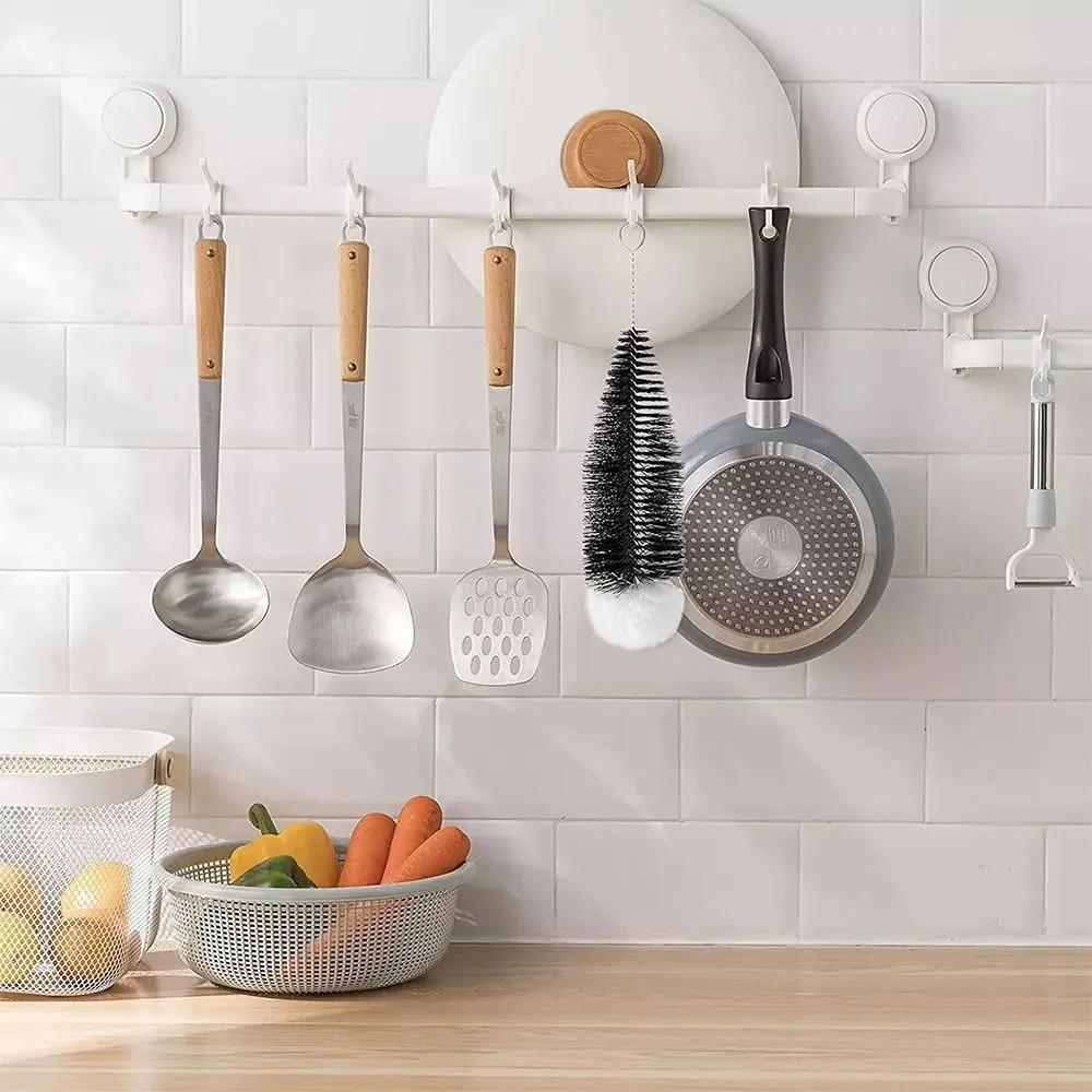 New Home With Beechwood Handle Soda Stream Bottle Brush Drink Wineglass Bottle Cup Kitchen Cleaning Tool Glassware Jars Cleaner