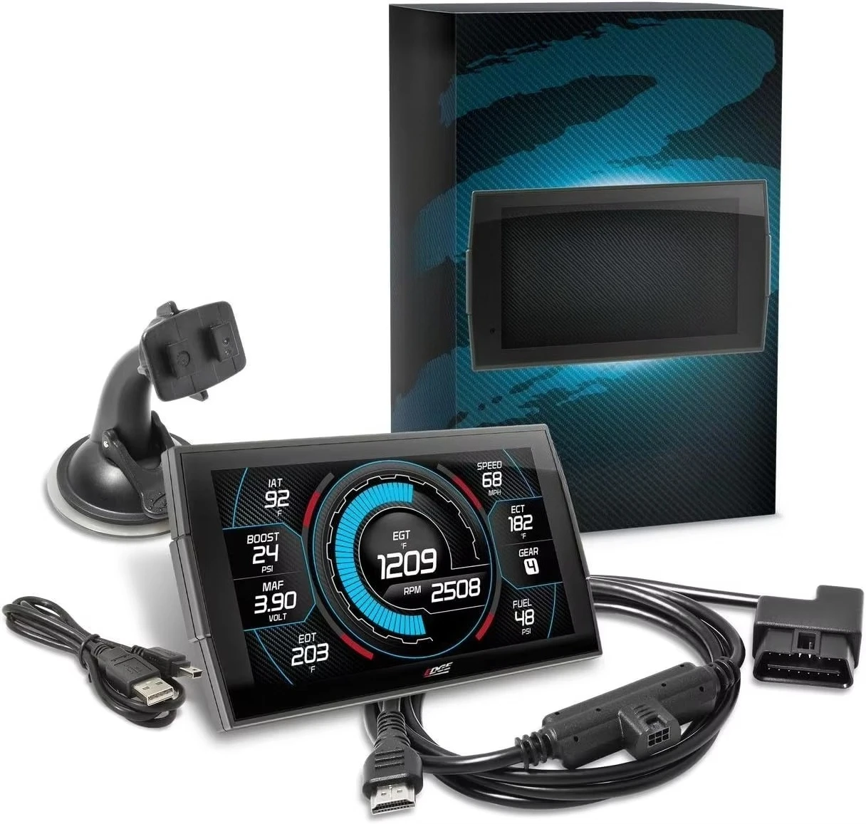 Medidor digital Edge Insight CTS3, compatível com veículos OBD-II de 1996 e superior. 84130-3