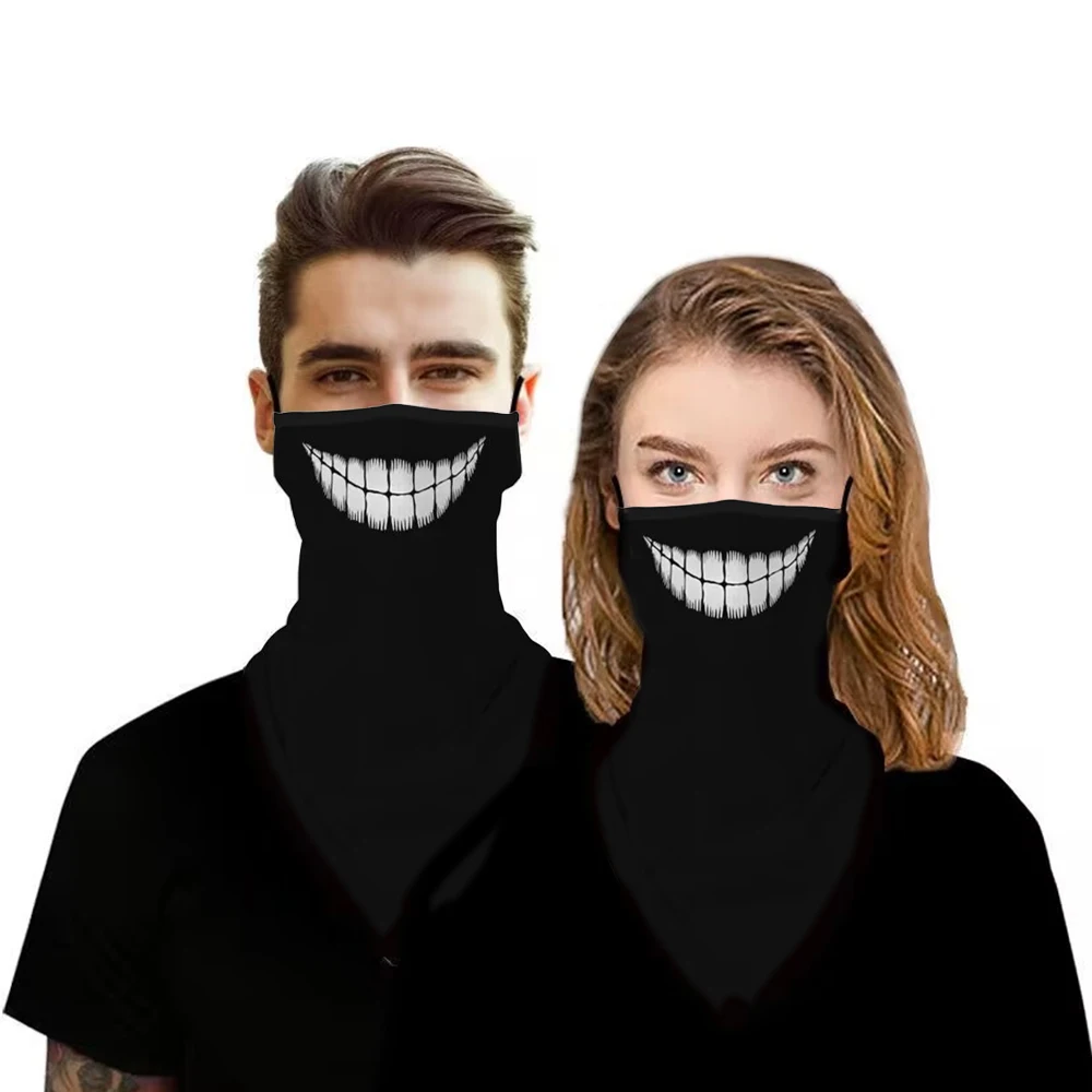 Anime Dandadan Ken Takakura Mask Cosplay Black Costume 3D Printing Half Face Masks Adult Unisex Halloween Accessories Prop