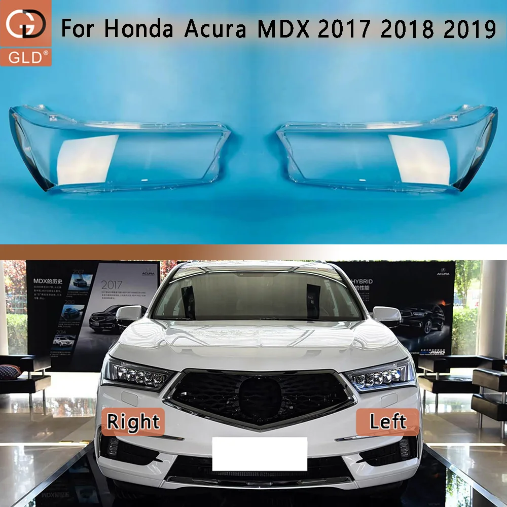 

Car Front Headlight cover 2017- 2019 For Honda Acura MDX Accessories Vehicles Transparent PC Material Headlights Glass Shell