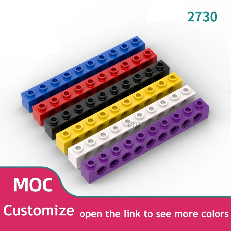 

30pcs Building Blocks Technical MOC Parts 1x10 with 9 holes Perforated Bricks Assembles Particles Long Beam 2730 Toys
