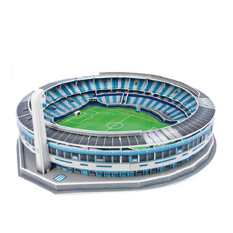 Rompecabezas 3D del Estadio El Cilindro de Argentina, Maqueta de Papel del Estadio, Juguete Educativo de Fútbol, Regalo de Viaje para Niños y Niñas