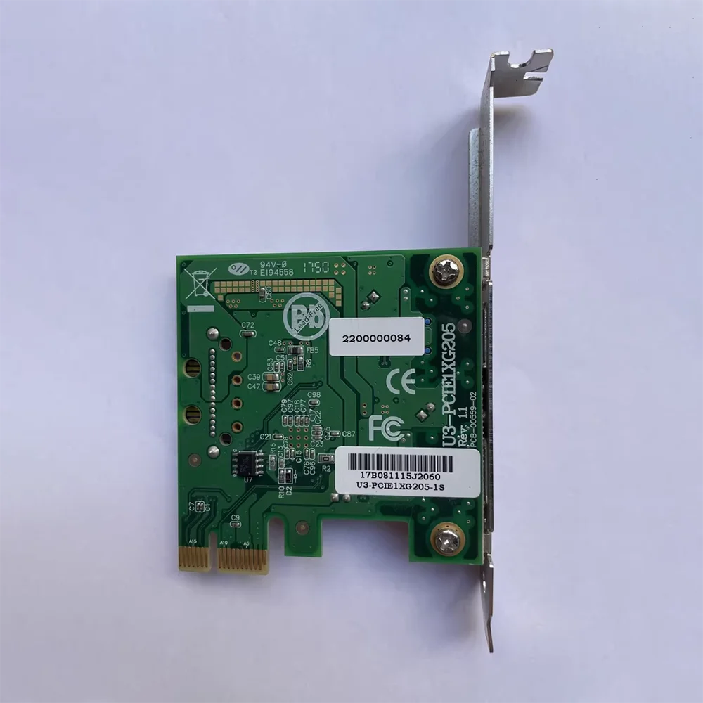 

2-канальная карта сбора изображения промышленной камеры U3-PCIE1XG205 Rev1.1