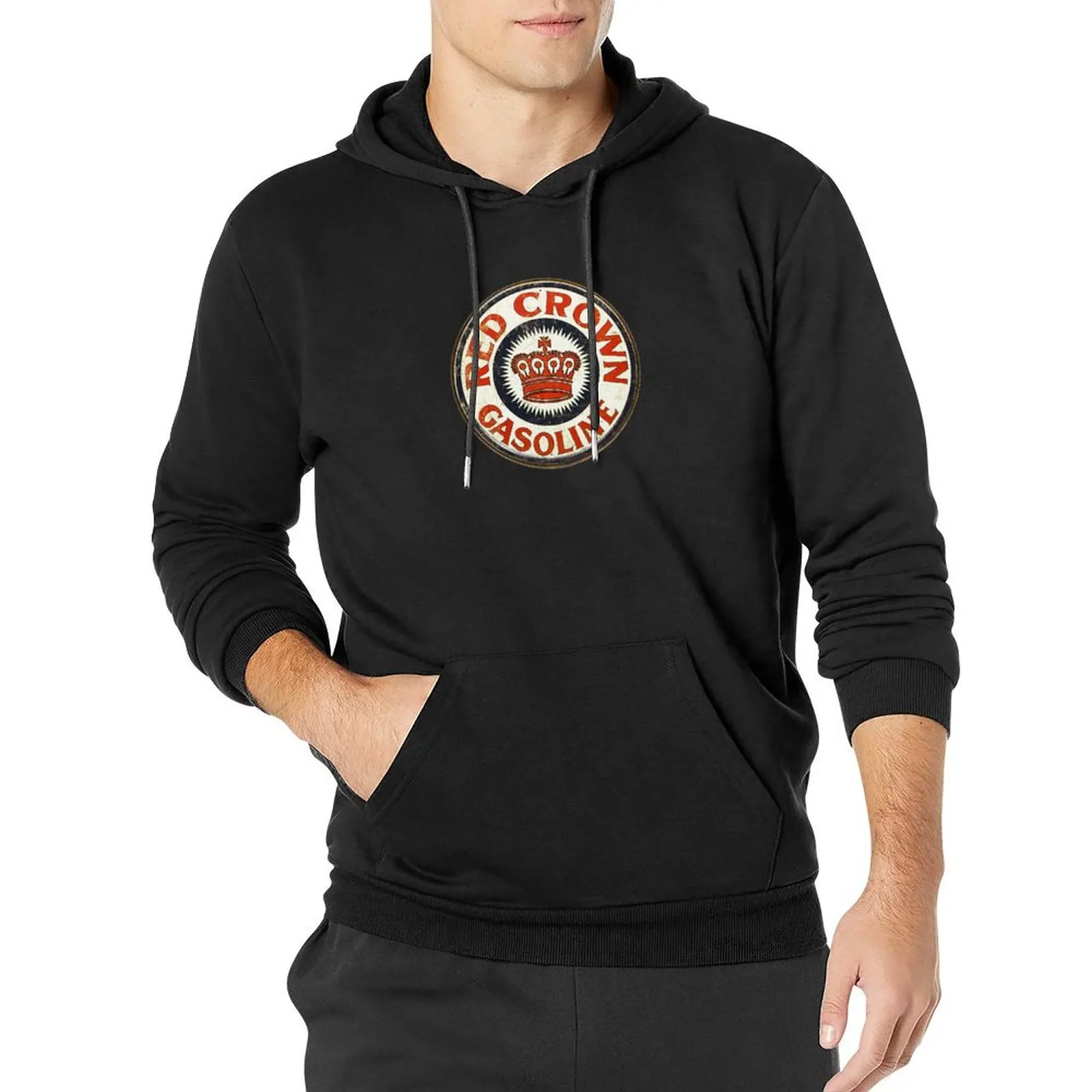 

Red Crown Gasoline Pullover Hoodie mens clothes male clothes new in hoodies and blouses