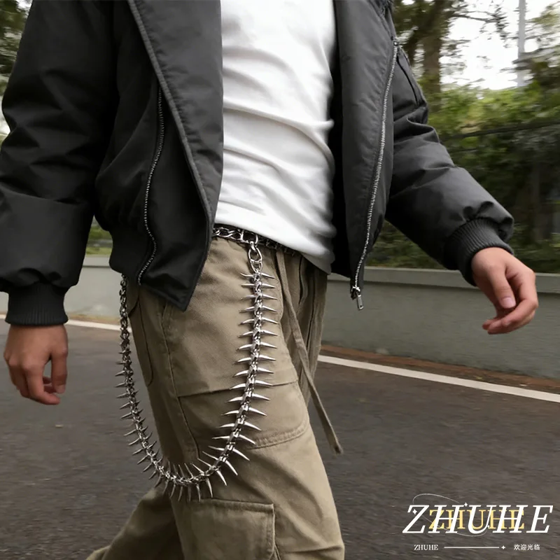 

Edgy Hip Hop Copper Waist Chain, Jewelry Accessories for Men and Women, Gothic Punk Jeans Chain, Streetwear Trouser Accessory, B
