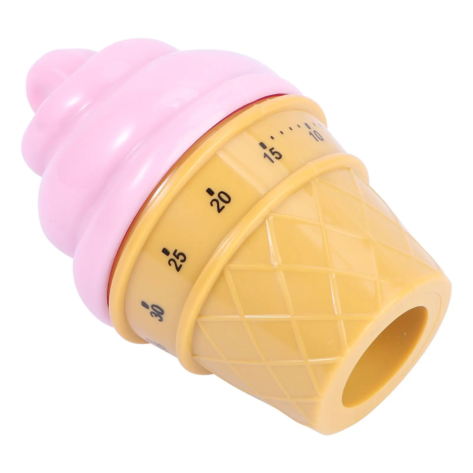 

Cute Ice Cream Timer No Coffee Cartoon Plastic Kitchen Countdown Reliable Practical Wind up Cooking Aid Kitchen Timer