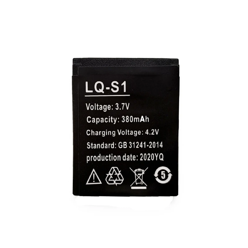 LQ-S1 LQS1 3.7V 380mAh Rechargeable Lithium Battery for Smart Watch QW09 DZ09 W8 DJ-09 V8 X6 AB-S1 Watch Batteries