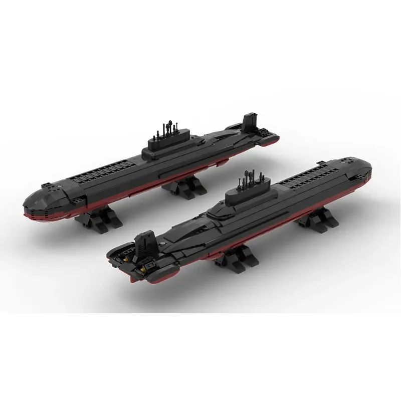 Building Block MOC-186954 Nuclear Submarine Assembly Model 1434PCS Boys Puzzle Education Birthday Christmas Toy Gift Ornaments