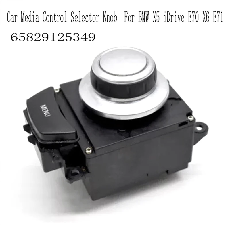 

T18C-Car Media Control Selector Knob Idrive Media Switch Mouse Controller Joystick 65829125349 For BMW X5 Idrive E70 X6 E71