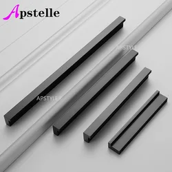 Apstelle Aluminum Alloy Cabinet Kitchen Knob Drawer Cupboard Hardware Door Dresser Handle Gold Black Modern T Bar Suitcase Pull