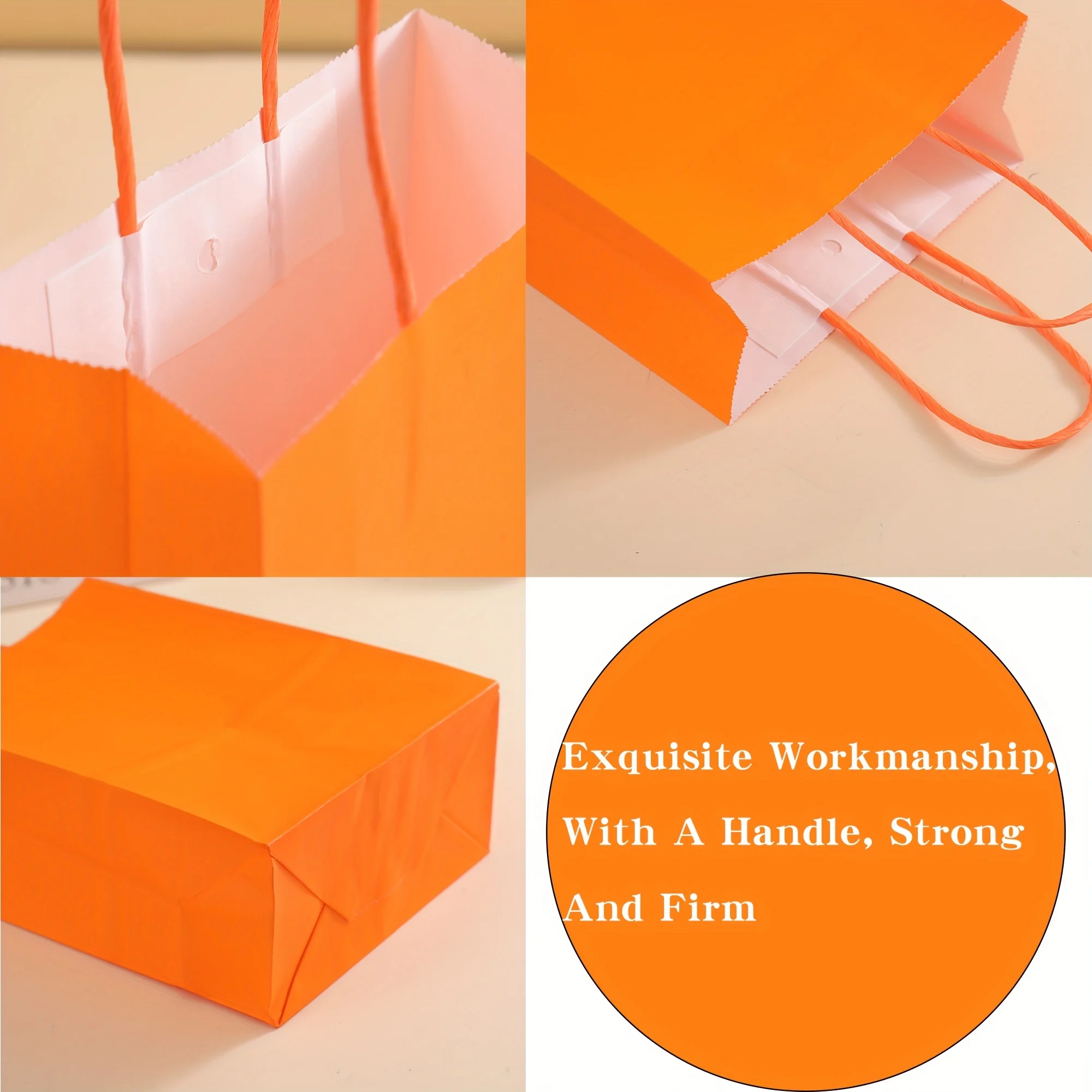 5pcs Medium Gift Bags 21x15x8cm - Multicolor Kraft Paper Bags for Birthday, Wedding, Party Favors, Shopping Totes