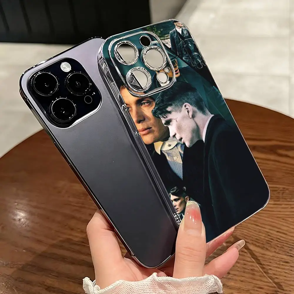 Movie P-Peakys-b-Blinder Phone Case For iPhone 17 16 15 14 13 12 11 Mini Pro Max Plus Transparent Cover