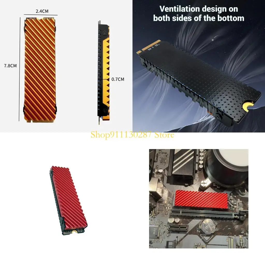 

J1HC Эффективный M.2 Solid Disk Heatsink для Gaming PC NVME повышает охлаждение