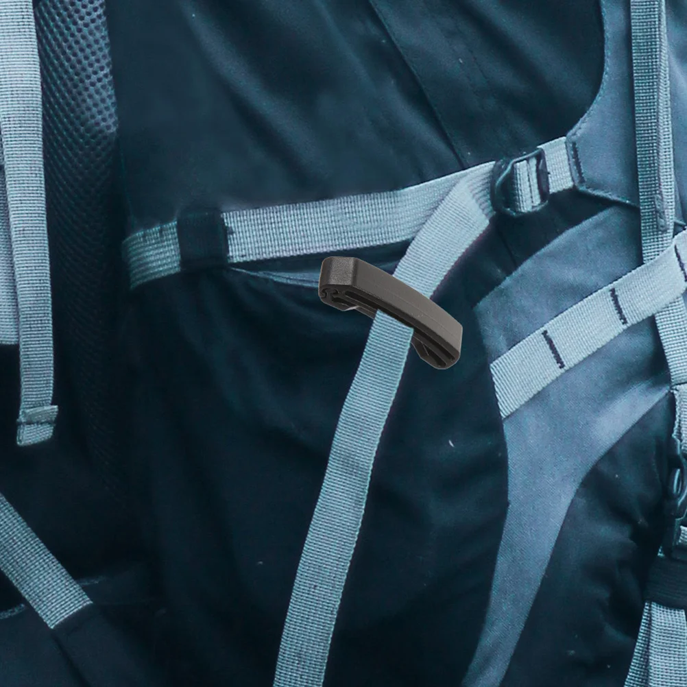 

2Pcs Wear-Resistant Plastic Backpack Buckle Reliable Fixing Clip for Climbing Hiking Mountaineering Outdoor Adventure Gear