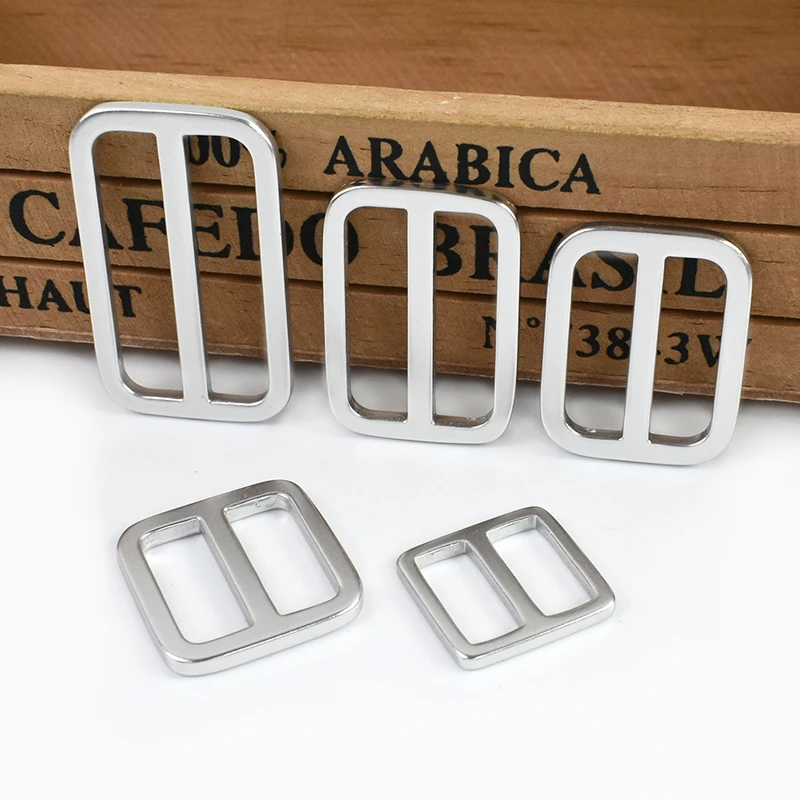 

5/10Pcs Meetee 15-38mm Metal Tri-Glide Slider Clasp Aluminum Alloy Adjuster Buckle for Bag Strap Webbing Belt Connect Loop Hook