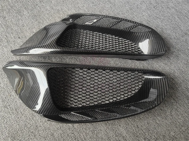 Used for Ferrari 488 GTB Pista style carbon fiber rear vent pair body kit