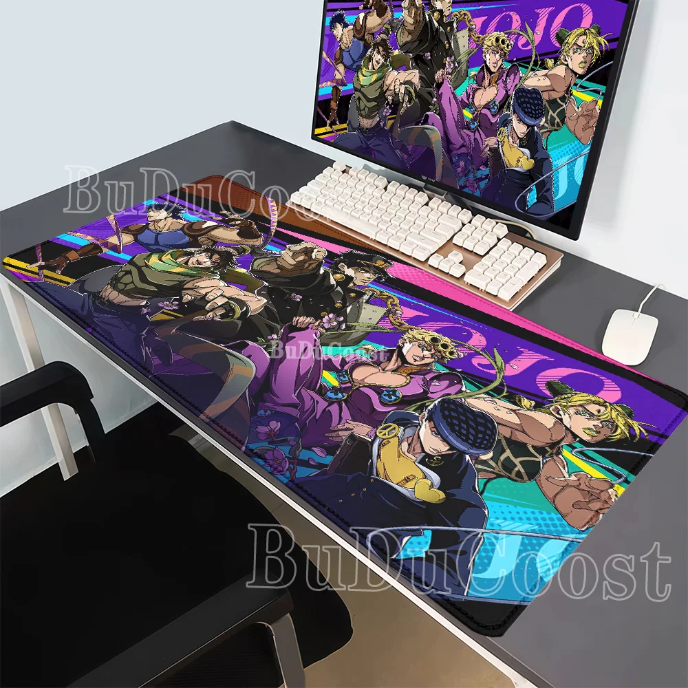 HD printing Jojo Bizarre Adventure Anime Mouse Pad PC Gaming Keyboard Mousepad Xxl Office Nonslip base overlock esports Desk Mat