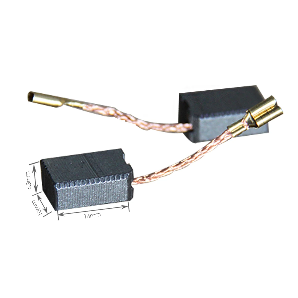 TASP – Juego de 10 Escobillas de Carbón para Dewalt D28152 D28153 D28154 D28155 D28156 D28157 DW456 DW458 DW824 DW824 DW825 DW826, 6,3x10x14mm