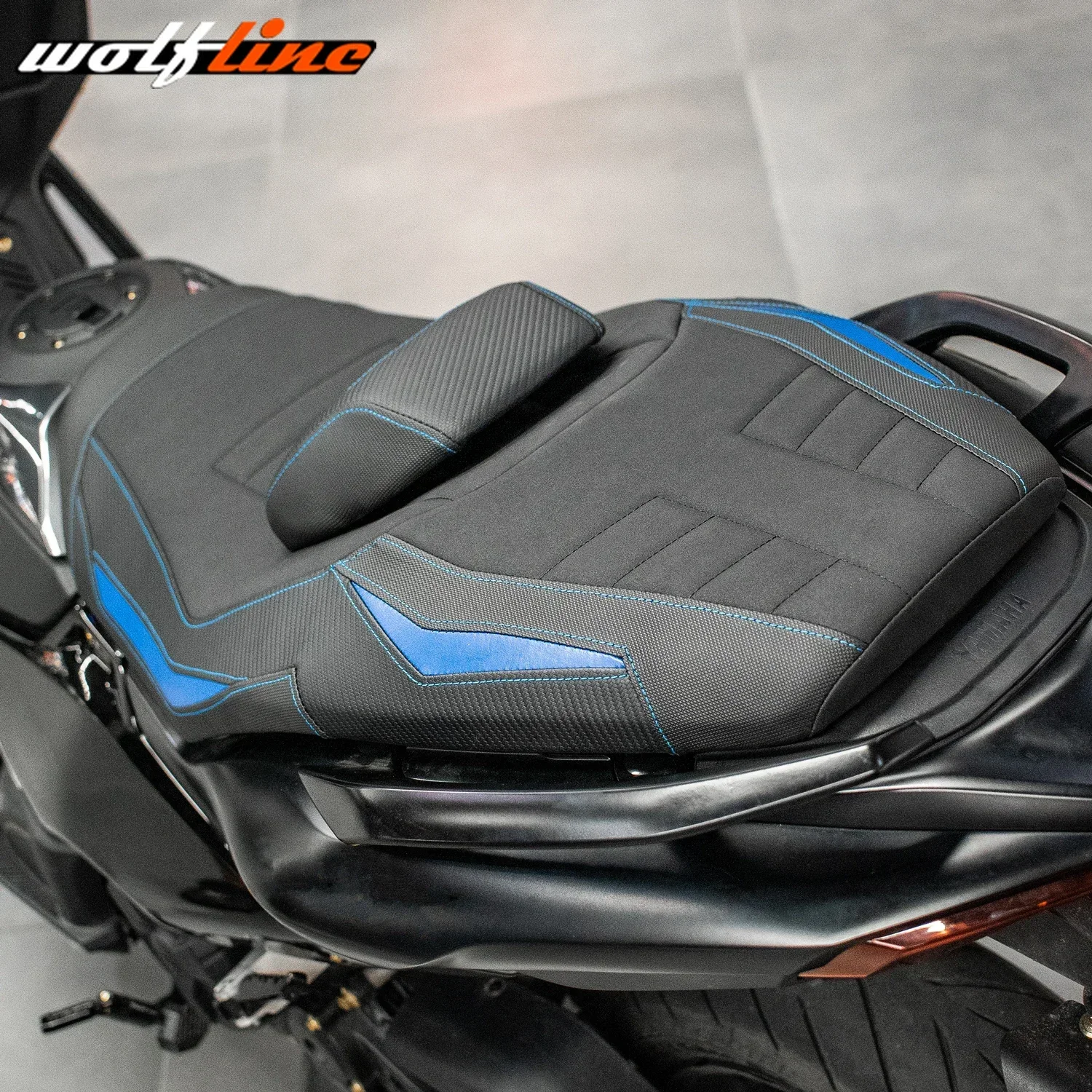 WOLFLINE One Piece Seat Cushion Two-Up Saddle Pad with Heater for Yamaha T-MAX 560 2022-2024 2023