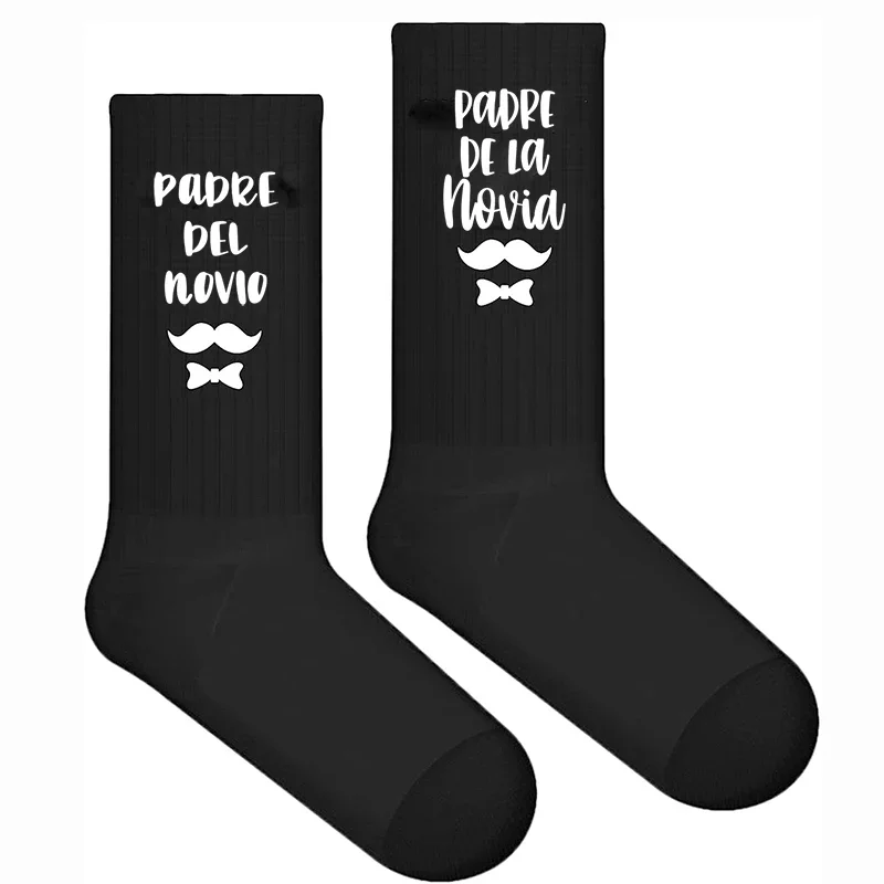 Padre De La Novia Padre Del Novio socks Spanish father of the bride Groom to be Wedding engagement bachelor party gift present