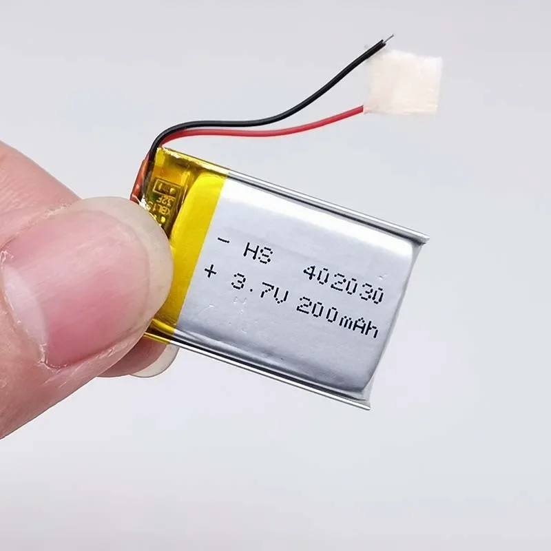 يبو بوليمر ليثيوم قابلة للشحن خلايا بطارية ليثيوم أيون للبلوتوث ، ونظام تحديد المواقع ، MP3 ، MP4 مسجل ، 3.7 فولت ، 200 مللي أمبير ، 402030 ، 042030 ، 5 قطعة لكل مجموعة