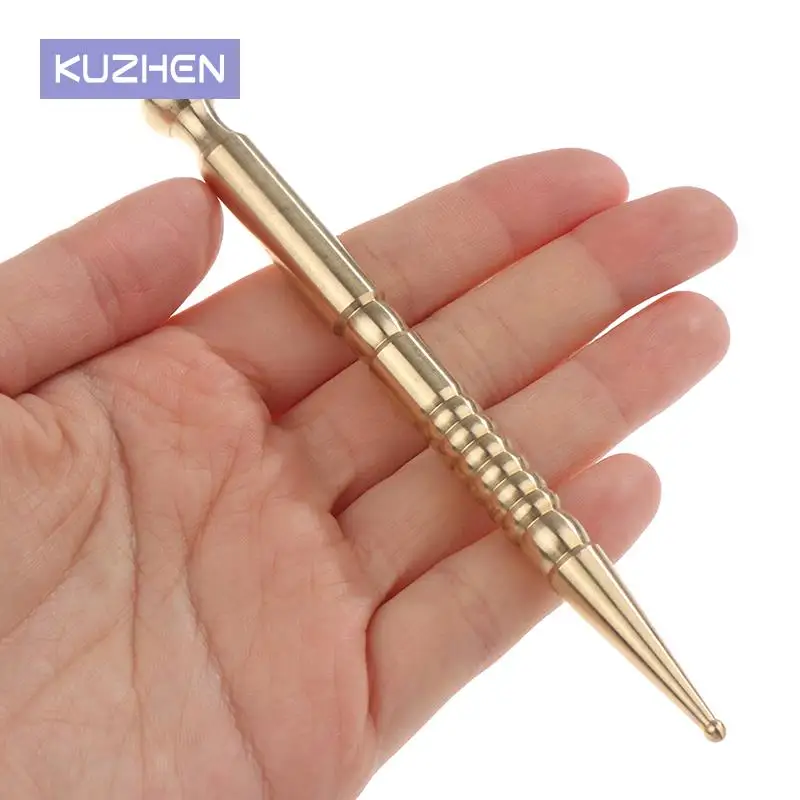 

Pen Point Tool Stick Acupoint Reflexology Trigger Tissue Deep Body Massaging Acupressure Brass Facial Probe Rod Tools Home