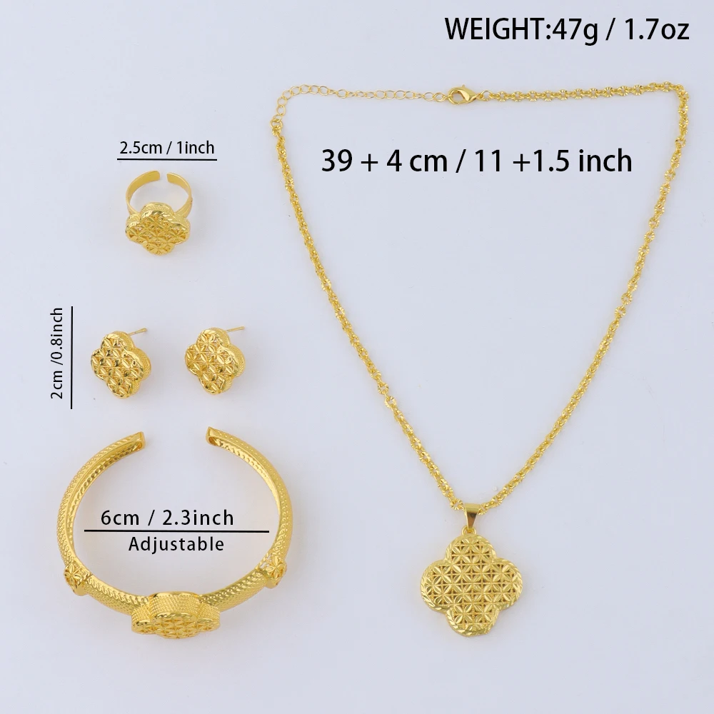 African 24K gold plated jewelry set For Dubai Indian Nigeria Bridal Wedding Party Gift Jewellery free shipping jewelry set