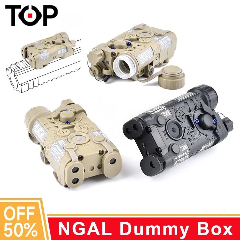 

Airsoft Tactical NGAL Laser Dummy 16340 CR123A Battery Case NGAL Battery Box No Function Decorative Hunting Weapon Light