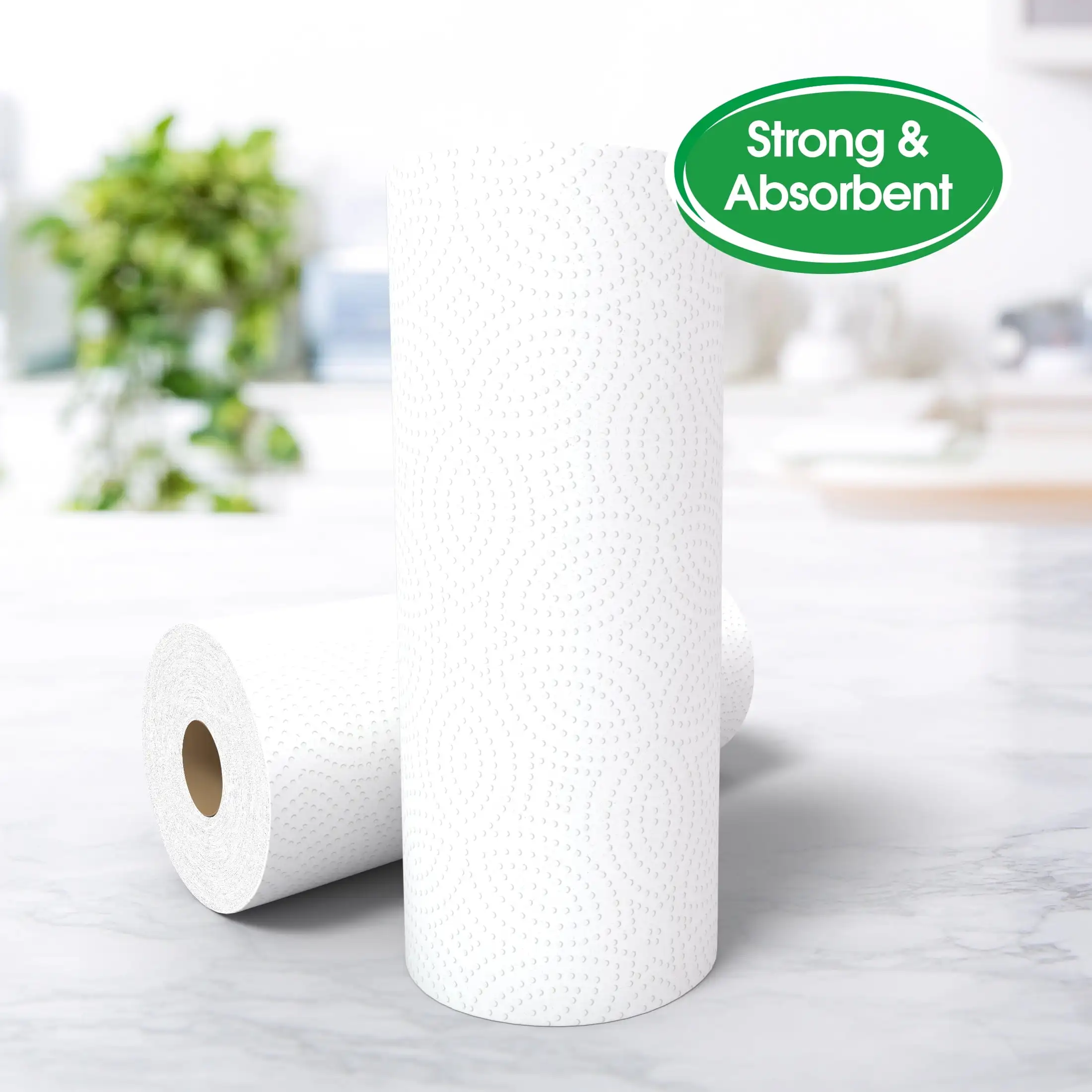 Everyday Strong Paper Towels, Split Sheets, 4 Triple Rolls