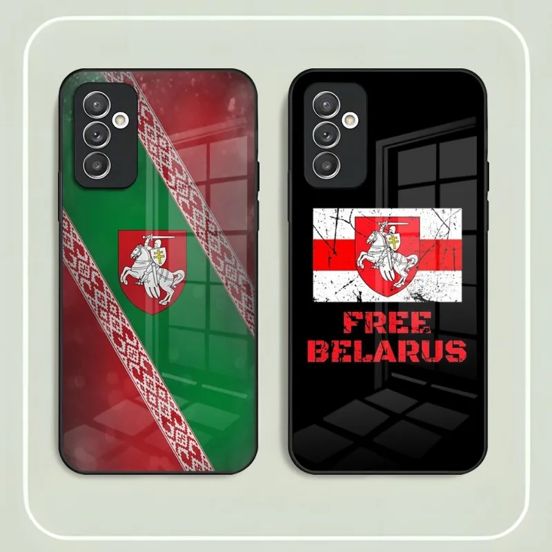 Belarus Flag Phone Case Tempered Glass For Samsung S22 S21 S30 S20 Pro Ultra Plus S7Edge S8 S9 S10E Plus Back Cover