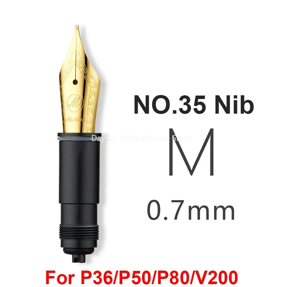 Imagem -06 - Asvine Fountain Pen Nibs ef f m Ouro Prata Nib P36 P50 P80 V200 Substituído