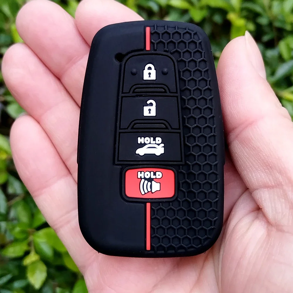 Latest Model In 2025 Silicone Car Key Case Cover Protector For Toyota Highlander Corolla Prius RAV4 Camry Avalon C-HR GT86