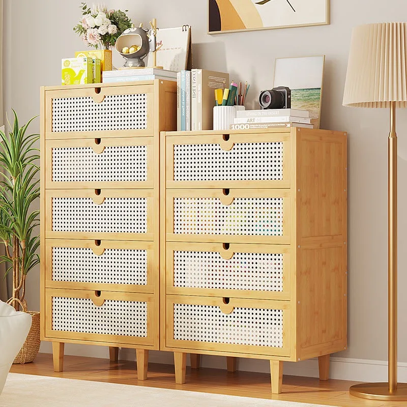 Nordic Drawer Cabinet Narrow Storage Rack Bedside Drawer Cabinet Bedroom Nightstand Multifunctional Storage Chest of Drawer