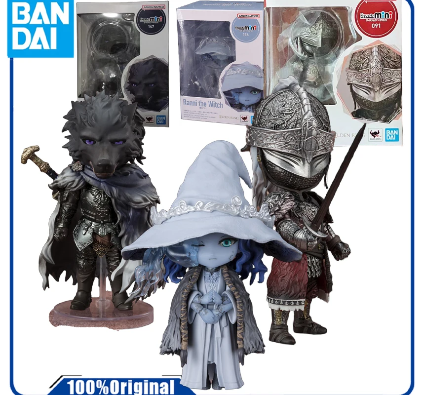 En stock, figuras originales Bandai genuinas, MINI ELDEN RING WITCH LANI, figura de acción de Anime, juguete para ensamblaje, modelo de colección de regalo