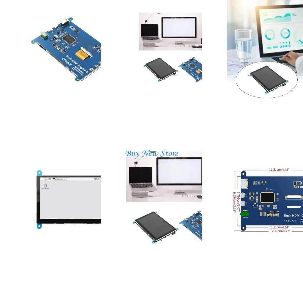 

20ce 5 -дюймовый IPS ЖК -дисплей на сенсорном экране панель 800x480 емкостный экран монитор