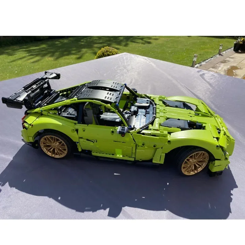 

42115 Классический набор, совместимый с новым MOC-73939Super GTR SportsCar в сборе, модель строительного блока, 2456, детали, детская игрушка на день рождения, подарок