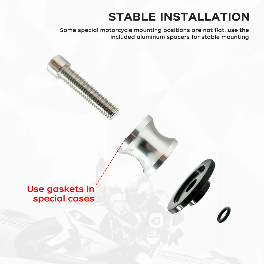 لهوندا CBR600RR CBR1000 954RR 900RR 250R 300R 500R 400RR 650R دراجة نارية Swingarm بكرات حامل خلفي مسامير المتزلجون #3