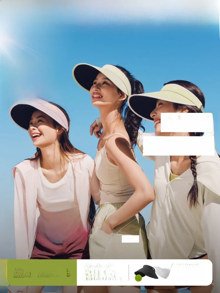 Bananain Ladies UV Protection Sun Hat Black Gel Sport Outdoor Cycling Sunshade Breathable Comfortable Anti-UV Summer Cap