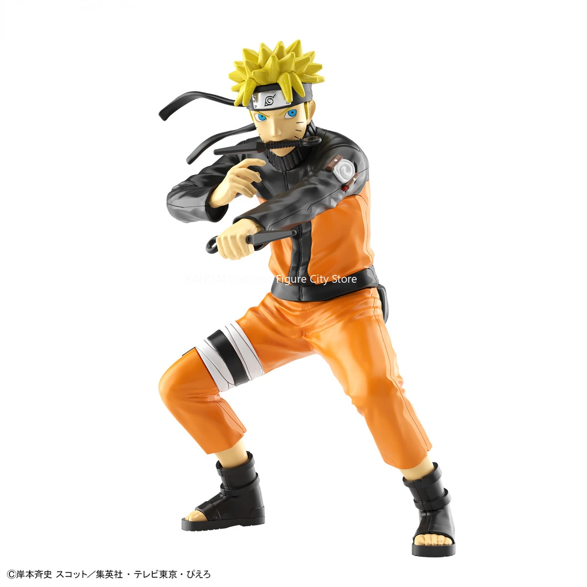 Bandai Anime Naruto Uzumaki Assembly Model Toy, Action Figure, Ornamentos Colecionáveis, Presente, Genuine, EG, Em estoque