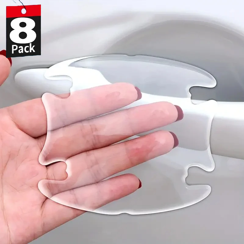 Autocollants de protection transparents pour poignée de porte de voiture, protection invisible, rétroviseur, anti-collision, bande de protection