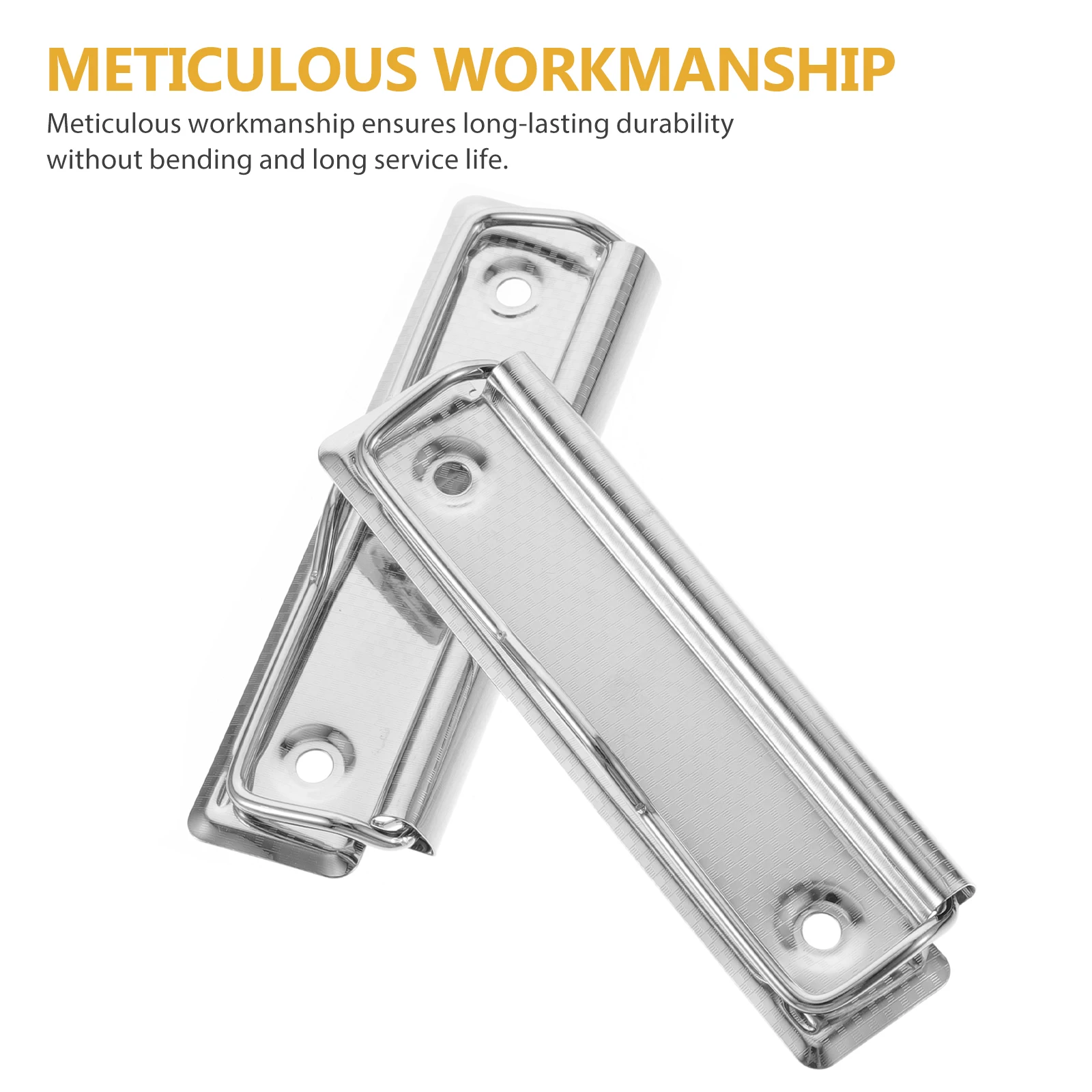 

10Pcs Metal Clipboard Clips Office School Document File Clamps Reliable Stationery Supplies Clipboards Clips
