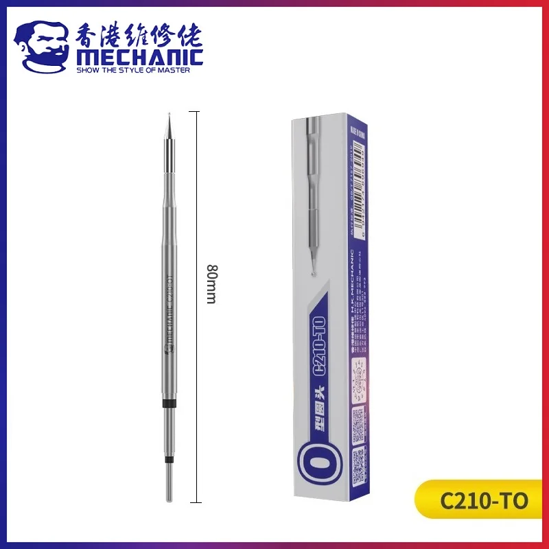 MECHANIC C210-TO Lead-free Nano-level Internal Heating Welding Tips Integrated Soldering Iron Tip for C210 Series Solder Station